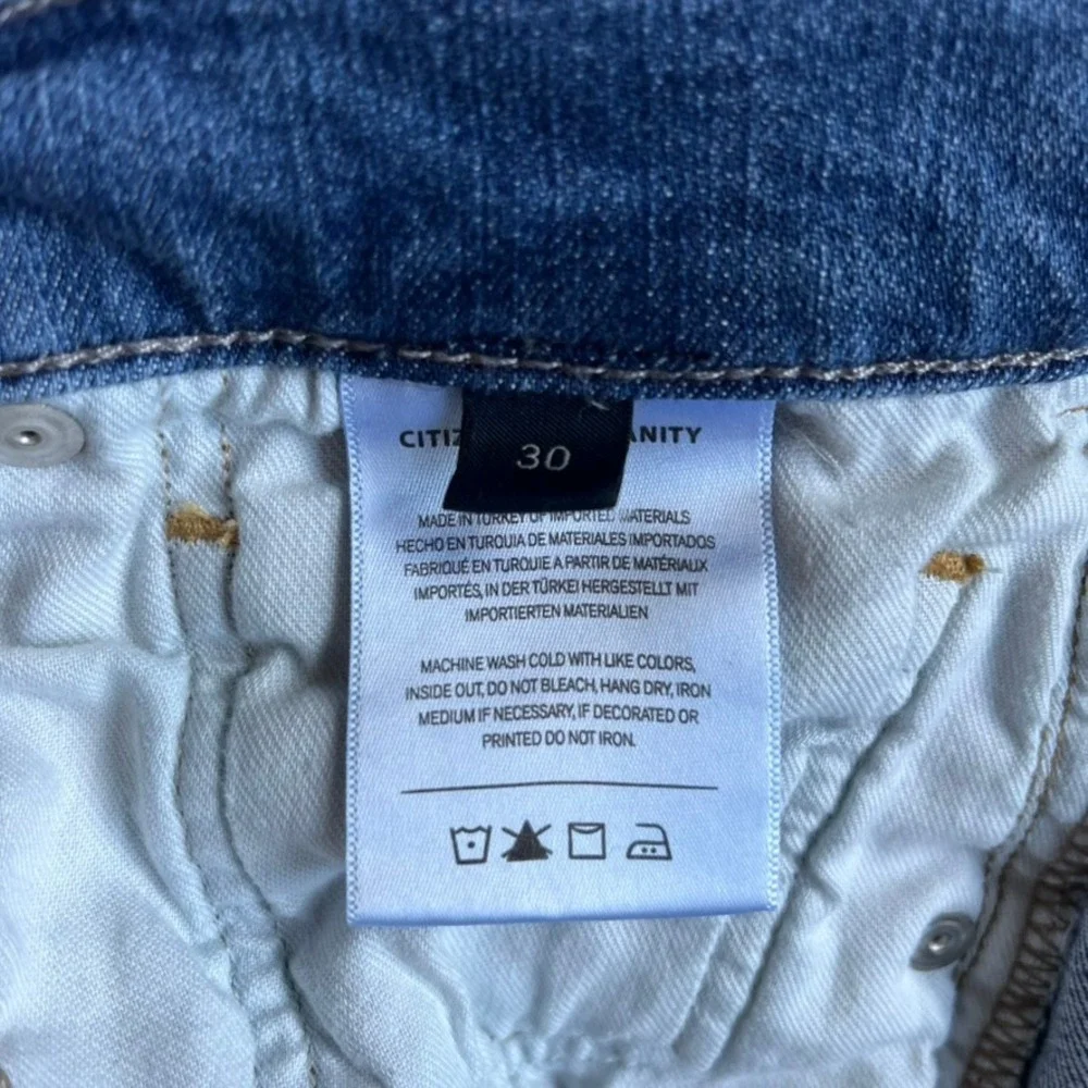 Citizens of Humanity Isola Jeans Medium Wash Raw Hem‎ High Rise size 30